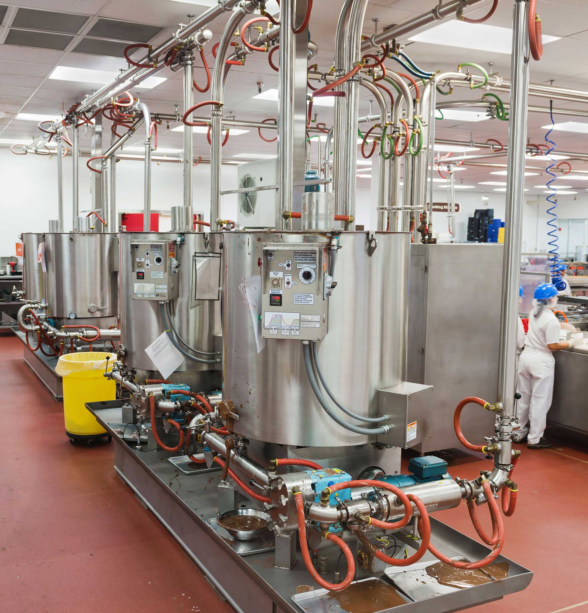 inside of a chocolate factory