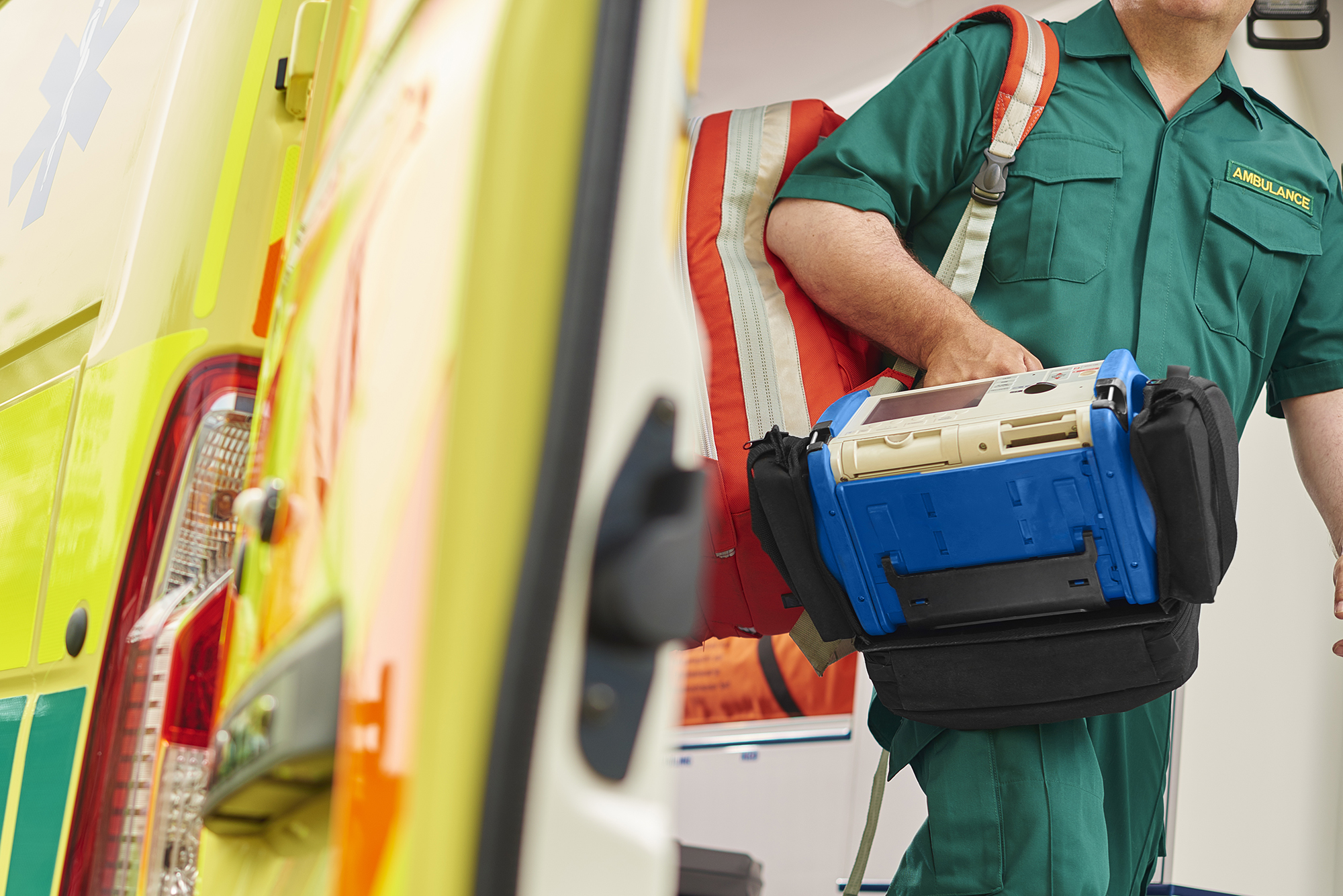 paramedic at fatal accident scene