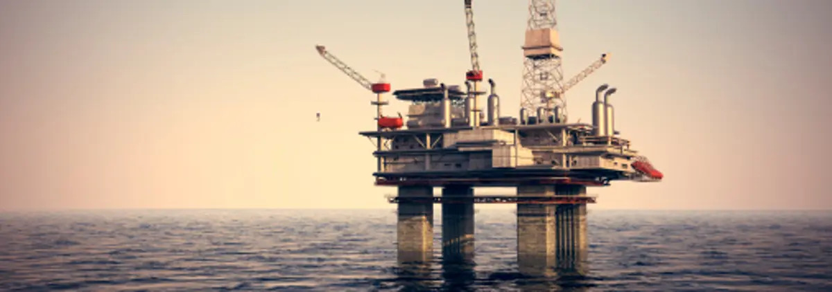 Offshore North Sea Oil Rig